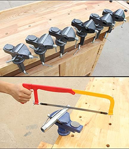 MYTEC Home Vise Universal Rotate 360° Work Clamp-On Vise, 3.2" black