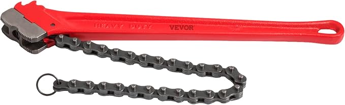 Mophorn Heavy Duty Oil Filter Chain Wrench, 36 inch, Double-Jaw & Anti-Skip Teeth, Ergonomic Handle, Rustproof Chain 30 inch