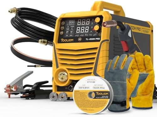 TOOLIOM 200A 5-in-1 Aluminum MIG Welder Kit, Wire & Gloves
