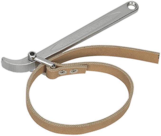 Sealey AK6404 Oil Filter Strap Wrench 60-140mm Capacity