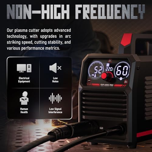 YESWELDER 60A Non-HF Plasma Cutter, Non-Torch Pilot Arc, 110/220V