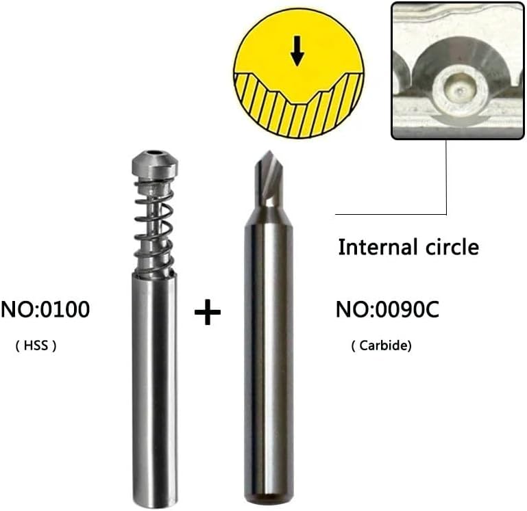 4Pcs Key Milling Cutter in Carbide Key Machine Dimple Keys Drill Bits for MUL-T-L Fit with Manual Key Cutting Machine