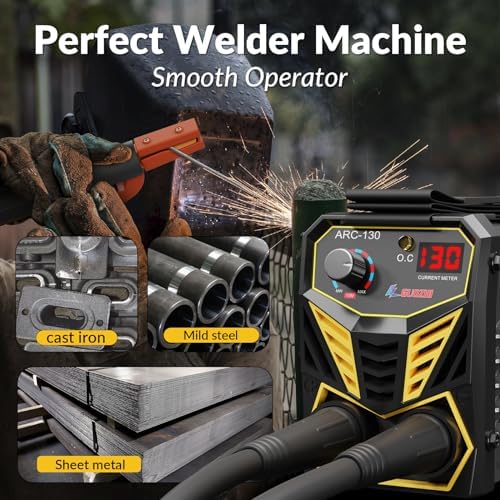 Super Mini Stick Welder,110V 130A ARC MMA Welding Machine