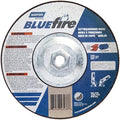 Norton 66252843233 7x1/8x5/8-11 in. BlueFire ZA/AO Grinding and Cutting Wheels, Type 27, 30 Grit, 10 Pack