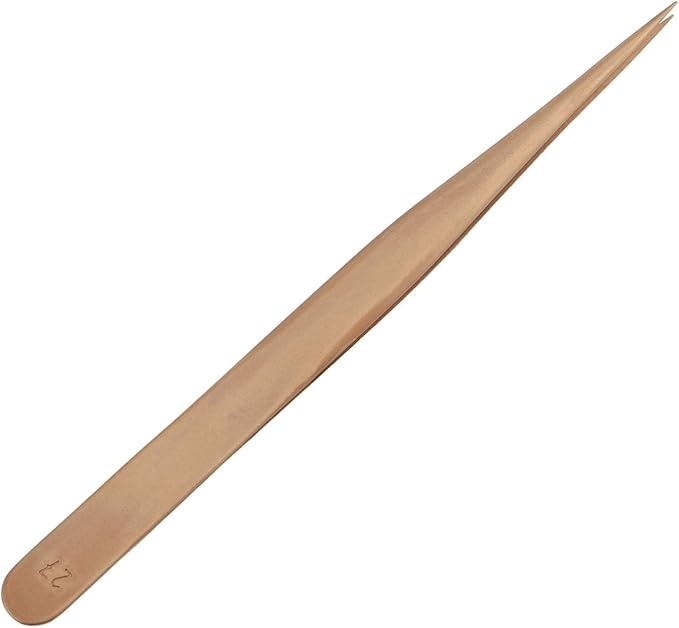 Watch Repair Tweezer Watchmaker Tweezer Jewelry Non Phosphor Bronze with Non Slip Fastening for Watch Repair Professionals Jewelry Making