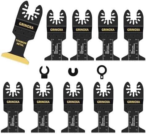 10PCS Oscillating Saw Blades,Multitool Blade for Wood Metal Cutting