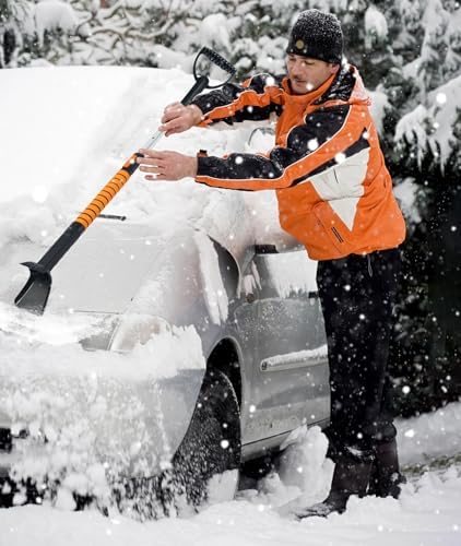 5-in-1 Extendable Car Snow Brush & Ice Scraper