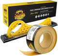 Dura-Gold Pro Series Longboard Hand Sanding File Sander Block - Hook & Loop Backing and PSA Adapter Pad & 150 Grit Sandpaper Roll, 2-3/4" Wide, 12 Yards Long