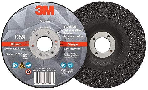3M Silver Depressed Center Grinding Wheel, 87454, 36+, T27
