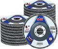 Sali 20 Pack Flap Disc 40 Grit 4.5" x 7/8-Inch Sanding Disc Bevel Type #29 Premium and Industrial Grade Angle Grinder Grinding Wheel High Performance Edge Grinding