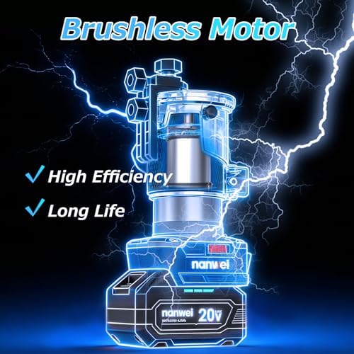 NANWEI Router Tool, Cordless Router for Woodworking with 6.0Ah Battery, Wood Router for DIY & Professional Use