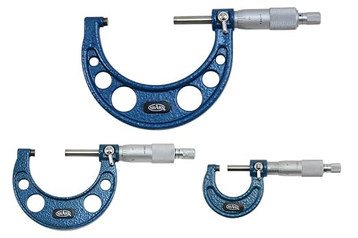 Shars 0-3" x 0.0001" Outside Micrometer Set (3 PCS) 303-2651N R)