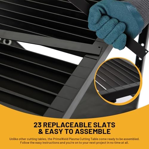 Plasma Welding Cutting Tableb With Carbon Steel Frame, Replaceable Slats