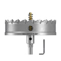 4-3/4" TCT Hole Saws for Hard Metal, Heavy Duty 120mm Tungsten Carbide Tipped Hole Cutters Set with Spring-Loaded Pilot Drill Bits for Stainless Steel, Metal, Iron, and Plastic.
