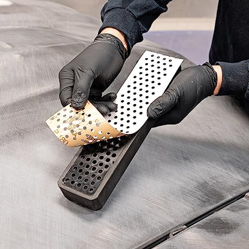 Eastwood Elite Contour DSB Dustless Auto Body Sanding Block Base Kit | DIY Automotive Sanding Blocks and Contour Hand Sander for Drywall & Autobody Works | 11" Sander, Flow Regulator, Hose & Adapter