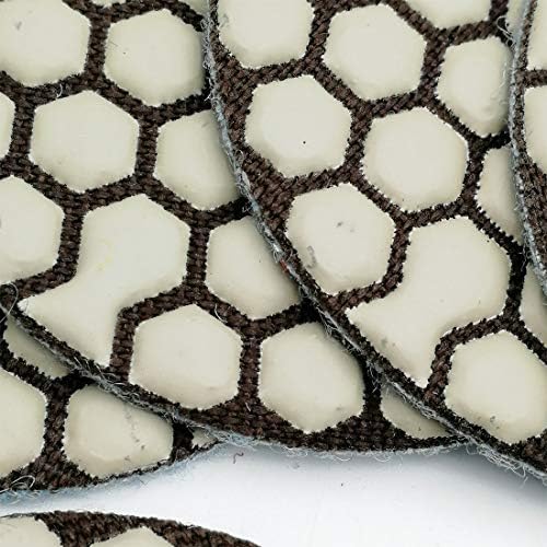 SHDIATOOL 3 Inch Dry Diamond polishing Pads Grit 1500 for Granite Marble Quartz(7-Pack)