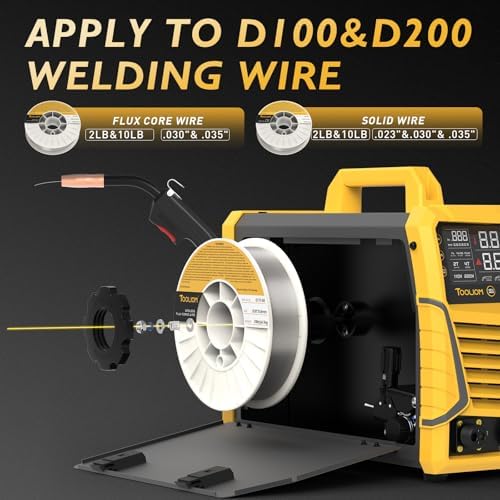 TOOLIOM 180A 110/220V 4-in-1 MIG Welder Kit with Lift TIG torch