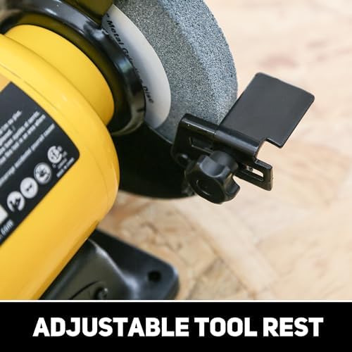 Woodskil 6" 1/2HP High Speed Bench Grinder for sharpening,CSA Listed