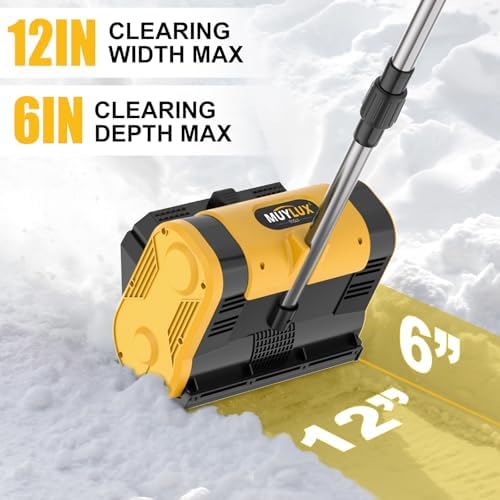 Cordless Electric Snow Shovel, Brushless Lightweight Snow Thrower Machine