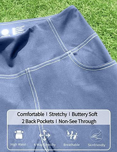 VOOVEEYA Women's Bootcut Leggings - Bootleg Yoga Pants Flare with 4 Pockets