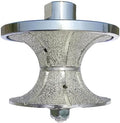 V50 2 inch Diamond Full Bullnose Profile Wheel Diamond Hand Profiler Router Bit Wheel Vacuum Brazed with 5/8-11 Thread for Grinder Polisher Granite Marble Concrete and Countertop Edge Shaping