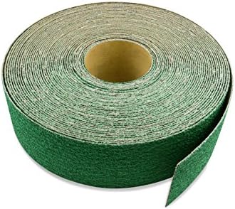 Red Label Abrasives 2 inch X 60 FT 120 Grit Zirconia Woodworking Drum Sander Roll, Cut Strips to Length