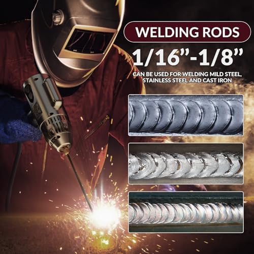Handheld ARC Stick Welder 140A 110V,lightweight Portable inverter handheld welder Gun capable of DC Stick for Hobby DIY Projects Home Use. Arc force and Anti-Stick With Welding Tools