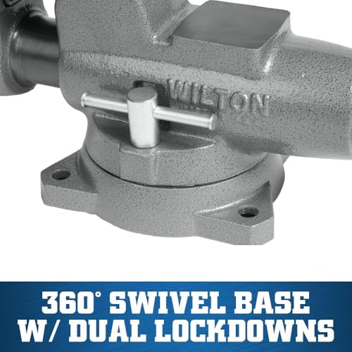 Wilton Pipe & Bench Vise, 3-1/2" Jaw Width, 5" Max Jaw Opening, 4-1/2" Throat (Model C-0)