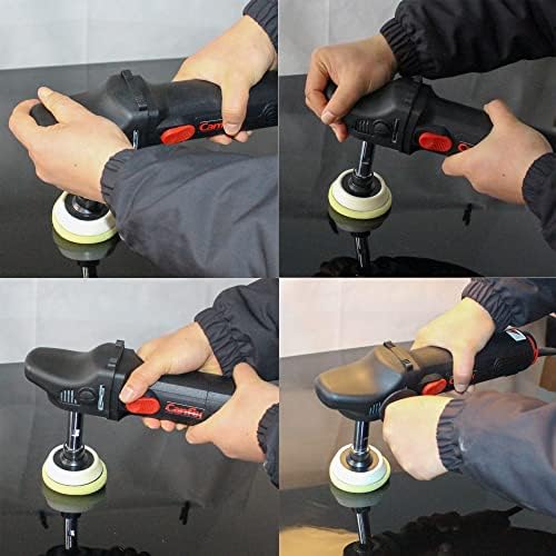 Mini Rotary Car Polisher Machine Buffing with Pads and M14 Extension Shafts