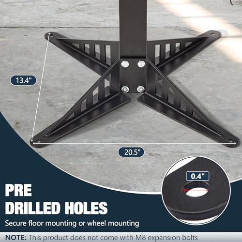 Bench Grinder Stand, Mount Vise and Grinder Stand Pedestal with 9.85" x 8.66" Mounting Plate, Compatible with Most Bench Grinders
