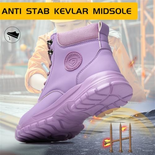 Steel Toe Boots for Women Men Waterproof Lightweight Safety Shoes