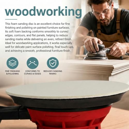 6 Inch Foam Disc Sanding Discs 15PCS Foam Backed Discs 2000 Grit