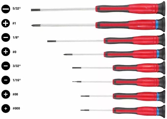 8PC 48-22-2614 for Milwaukee Precision Screwdriver Color Coded Caps for Easy Identification