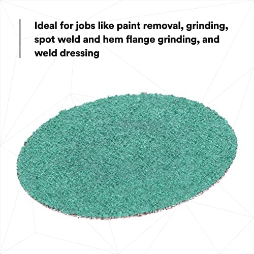 3M Green Corps Roloc Disc, 36535, 60 grit, 3 in, 25 Discs