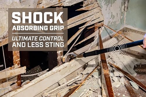 Spec Ops Tools Pry Bar, Crowbar for Demolition & Nail Pulling, High-Carbon Steel, 42" Demo Bar