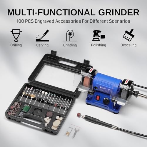 SainSmart Mini Bench Grinder and Polisher, 3-inch Table Grinder