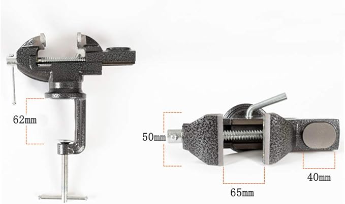 MYTEC Home Vise Clamp-On Vise，2.5" black