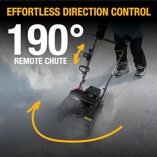 Poulan Pro Snow Blower Gas Powered, Single Stage 18 Inch Gas Snow Thrower
