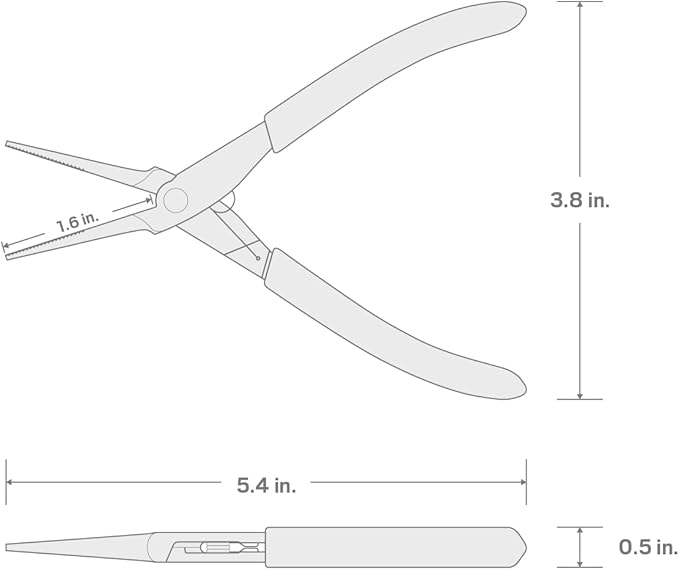 TEKTON Mini Needle Nose Pliers (Serrated Jaw) | PMN01001
