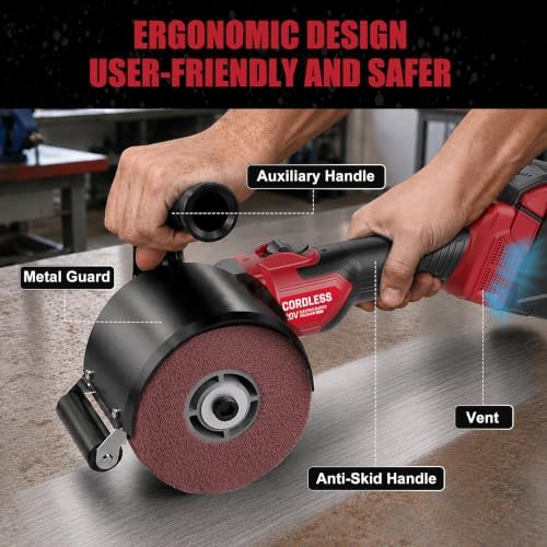 20V Cordless Burnishing Polishing Machine, 2500RPM Brushless Polisher
