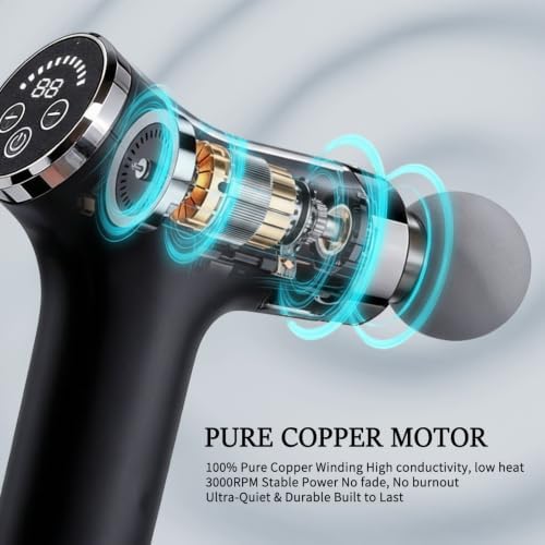 Sfozstra Massage Gun: Heat Cold Therapy Red Light Long Handle Massager