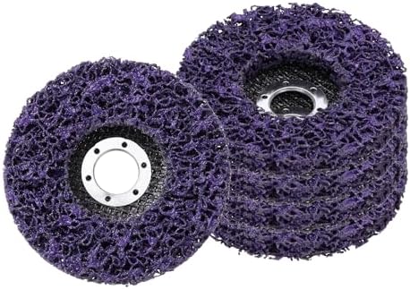 5Pcs 4.5"x7/8"(Arbor) Paint Stripper Disc for Angle Grinder Purple