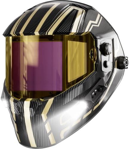 ANDELI Auto Darkening Welding Helmet with 2 Lights, Digital Display Control