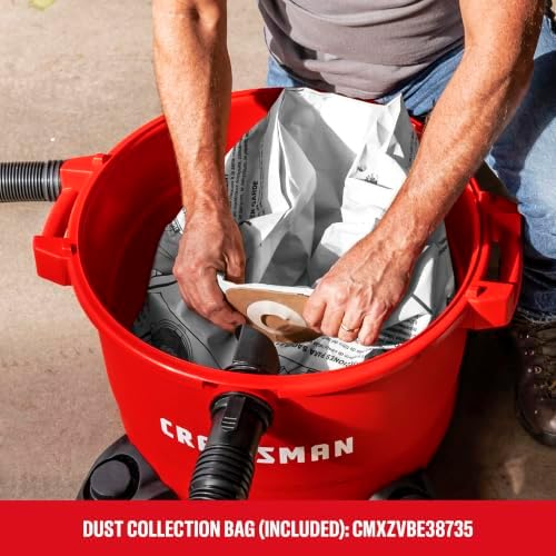 CRAFTSMAN CMXEVBE17594 12 Gallon 6.0 Peak HP Wet Dry Shop Vacuum