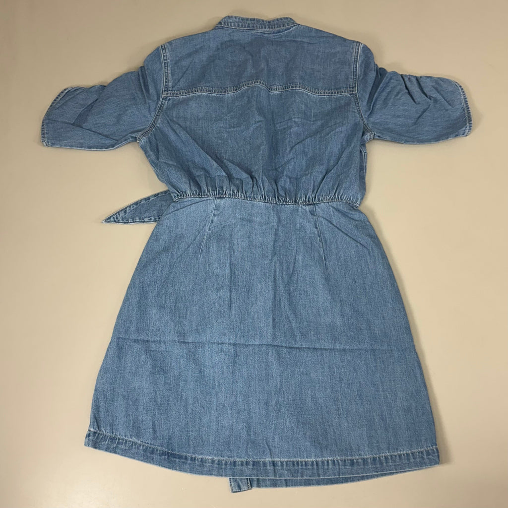 VERONICA BEARD Jeans Women's Dunn Mini Dress Sz-12 Iceberg J24067101286IC