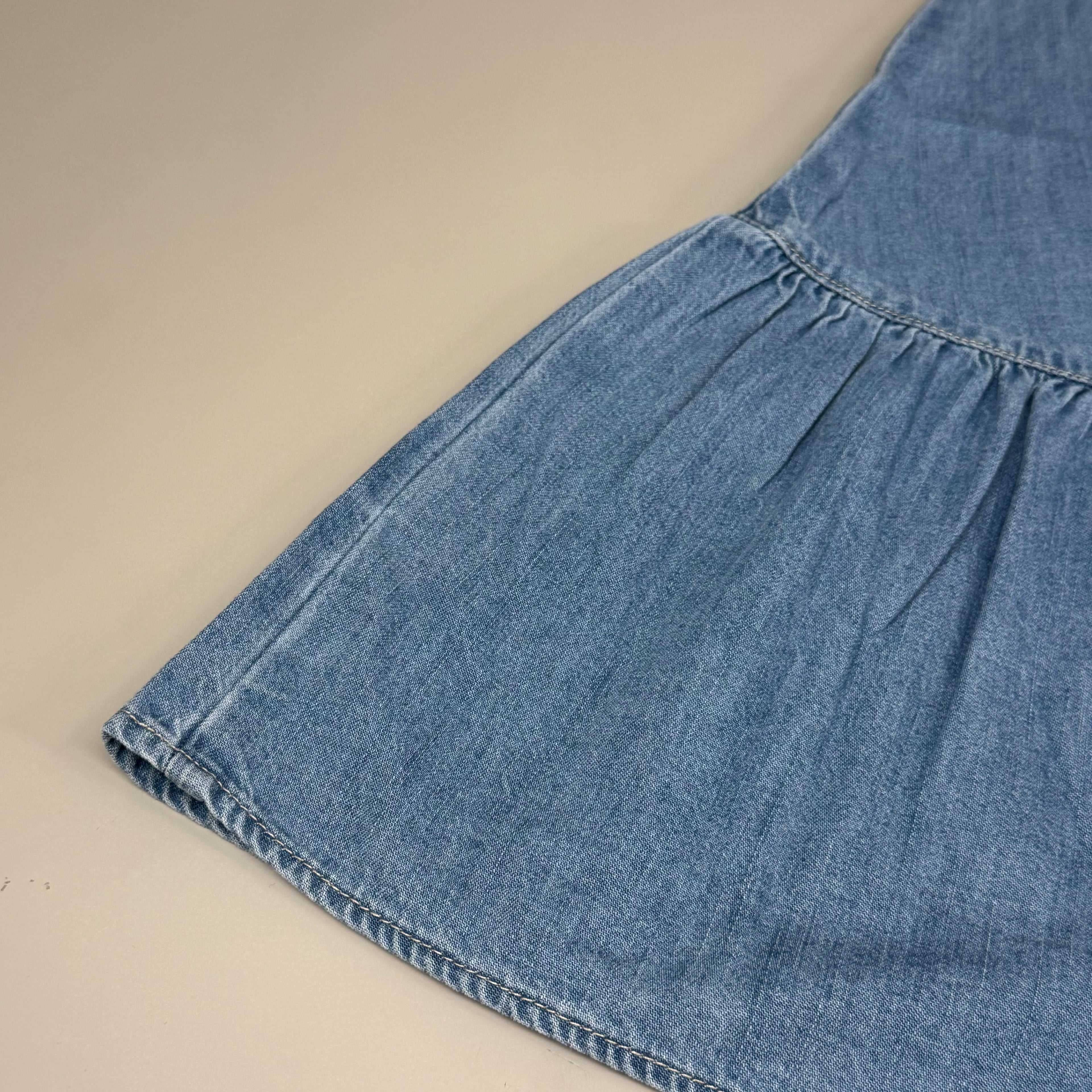 VERONICA BEARD Jeans Edwina Sleeveless Midi Dress Sz-2 Iceberg J24067101287IC