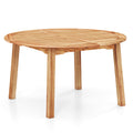 53 Inch Outdoor Acacia Wood Dining Table for 4-6 People