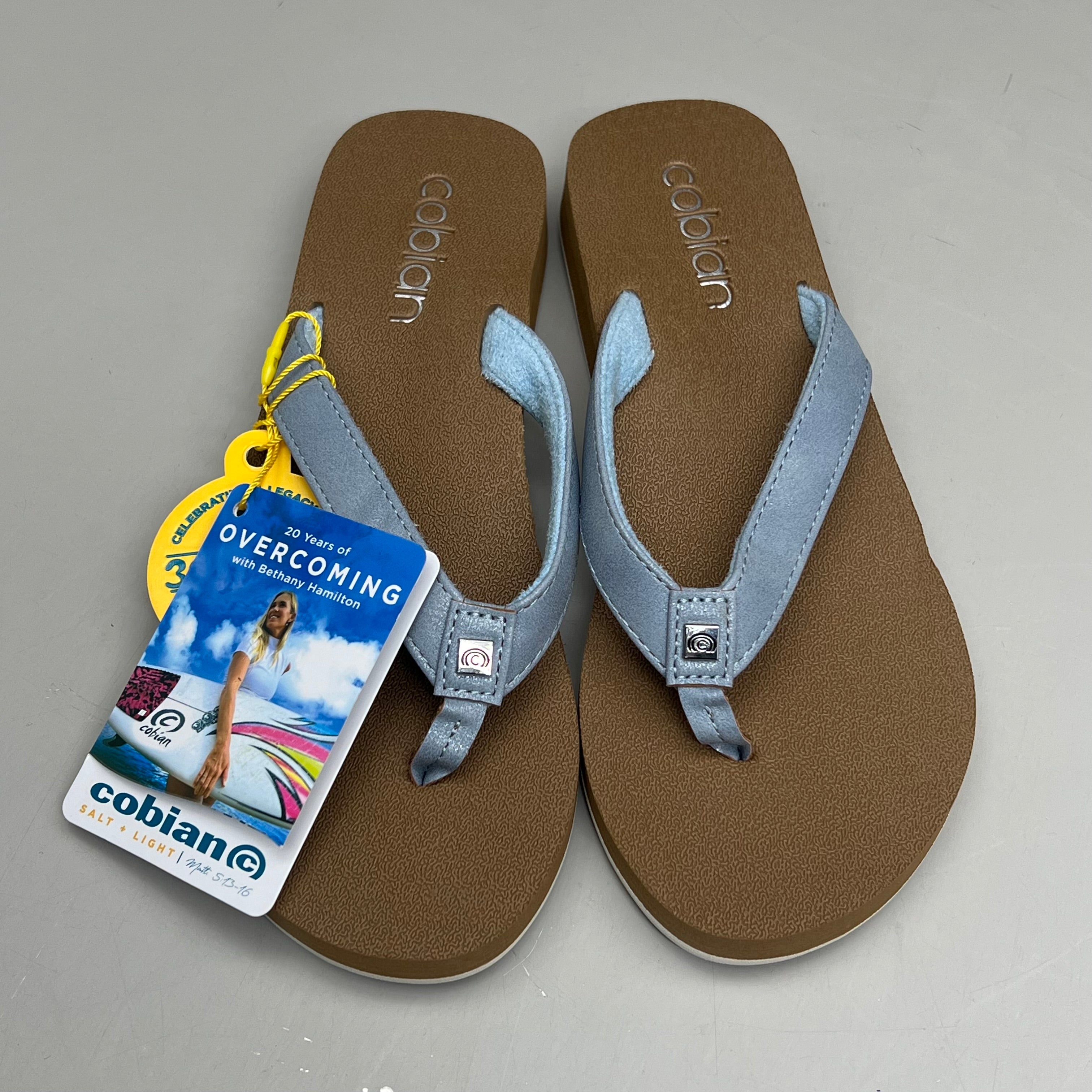 COBIAN Skinny Bounce Comfortable Synthetic Strap Women's Sz 10 Blue SKI25-400-010