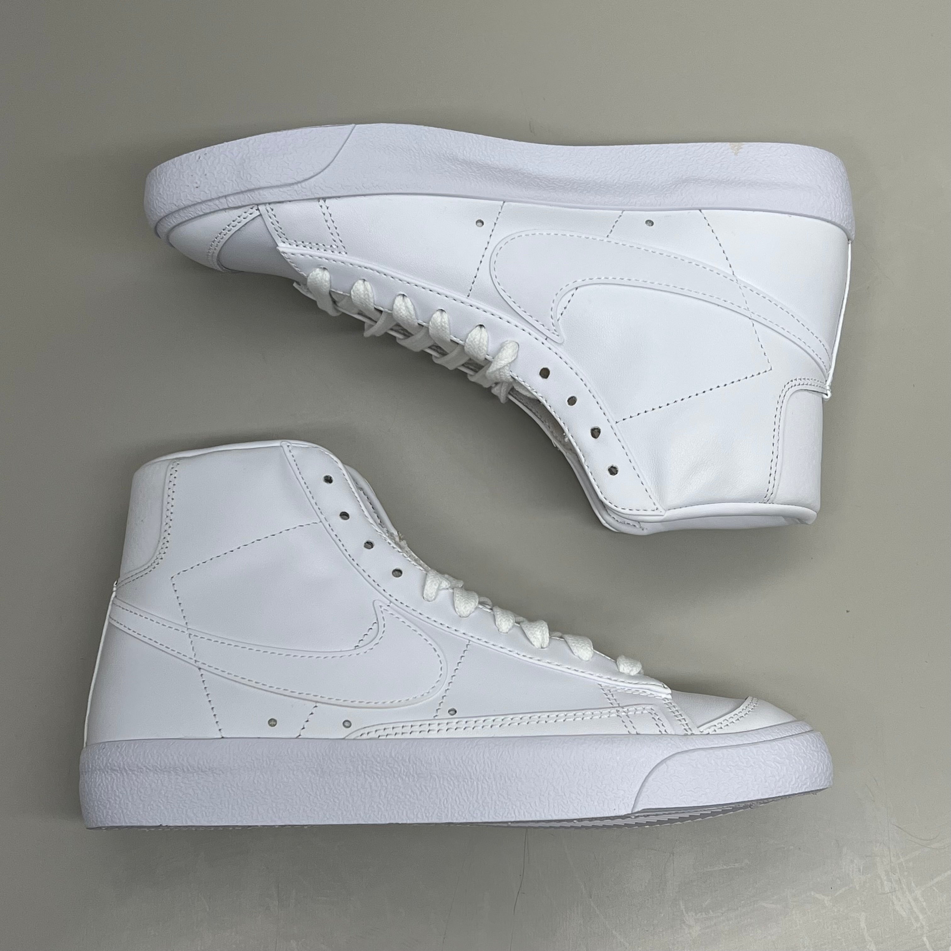 NIKE Blazer Mid 77' High-top Shoes SZ Womens 8 Mens 6.5 White & Peach CZ1055-117