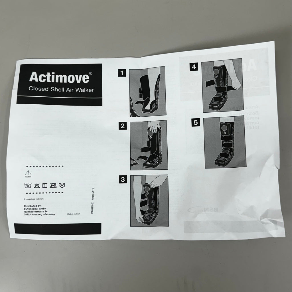 ACTIMOVE Walker Boot Right/Left Foot Sz Medium Blue/Grey 76276-07